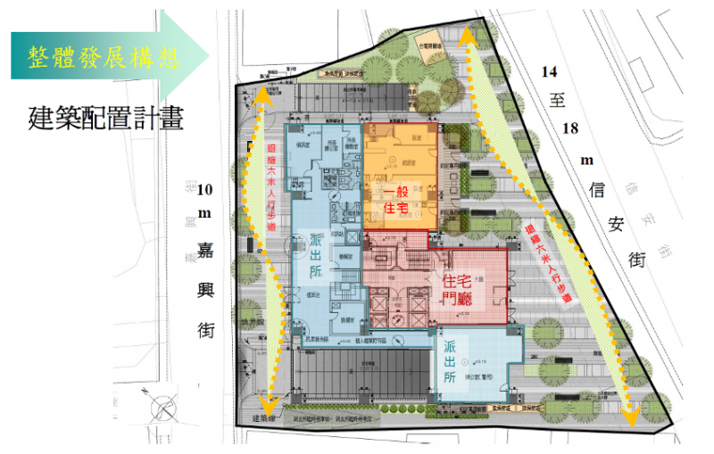 臺北市信義區犁和段三小段302、303地號公有土地都市更新案初步規劃圖