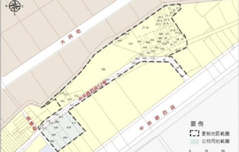 捷運土城線頂埔站周邊公私有土地都市更新案基地位置圖