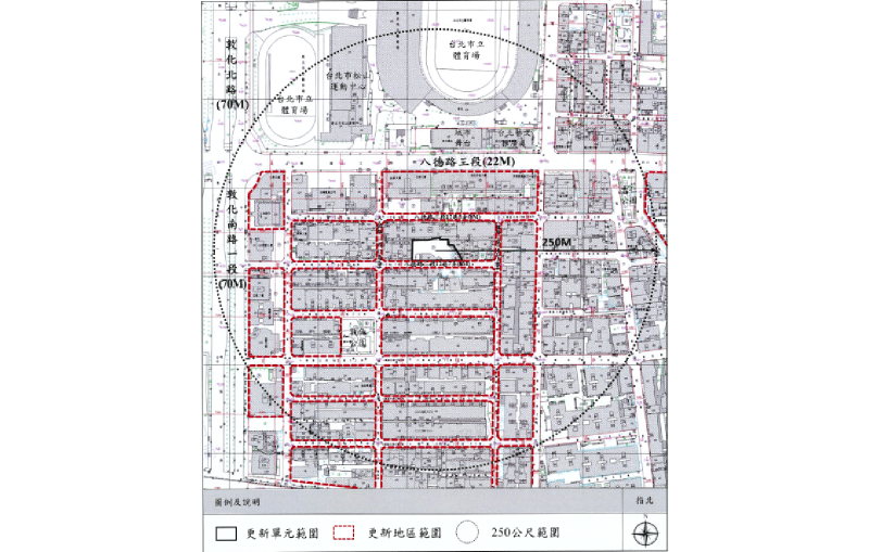 更新單元範圍圖