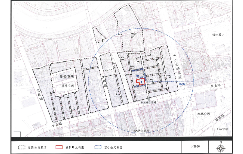 更新單元範圍圖