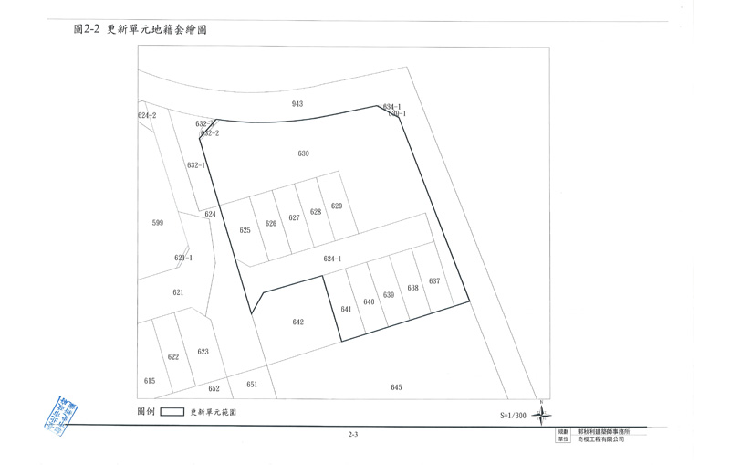 更新單元範圍圖