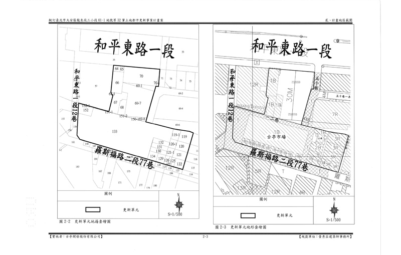 更新單元範圍圖