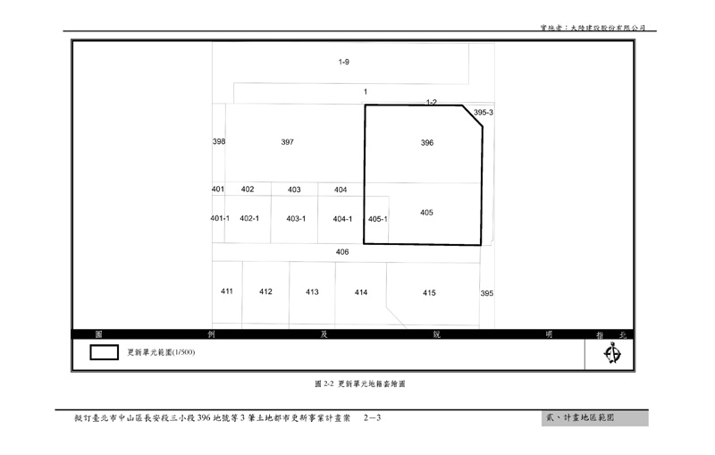 更新單元範圍圖