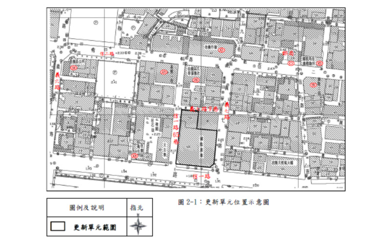 更新單元範圍圖