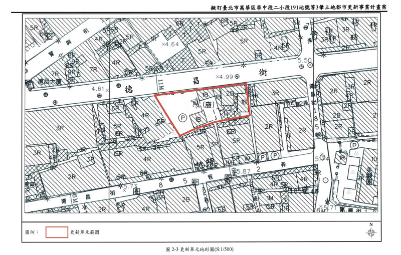 更新單元範圍圖